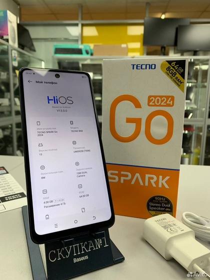 Tecno Spark Go 2024, 4/64 ГБ