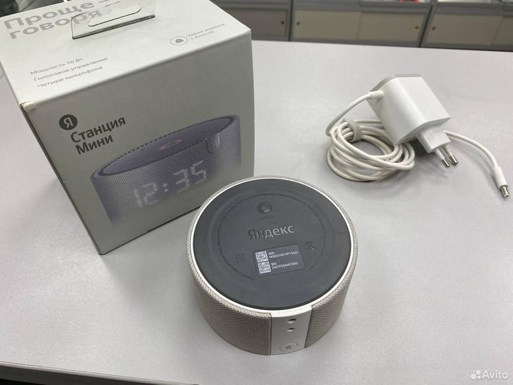 Яндекс станция мини yndx-00020 C часами